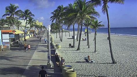 Live Beach Cam Hollywood Beach Broadwalk, Florida